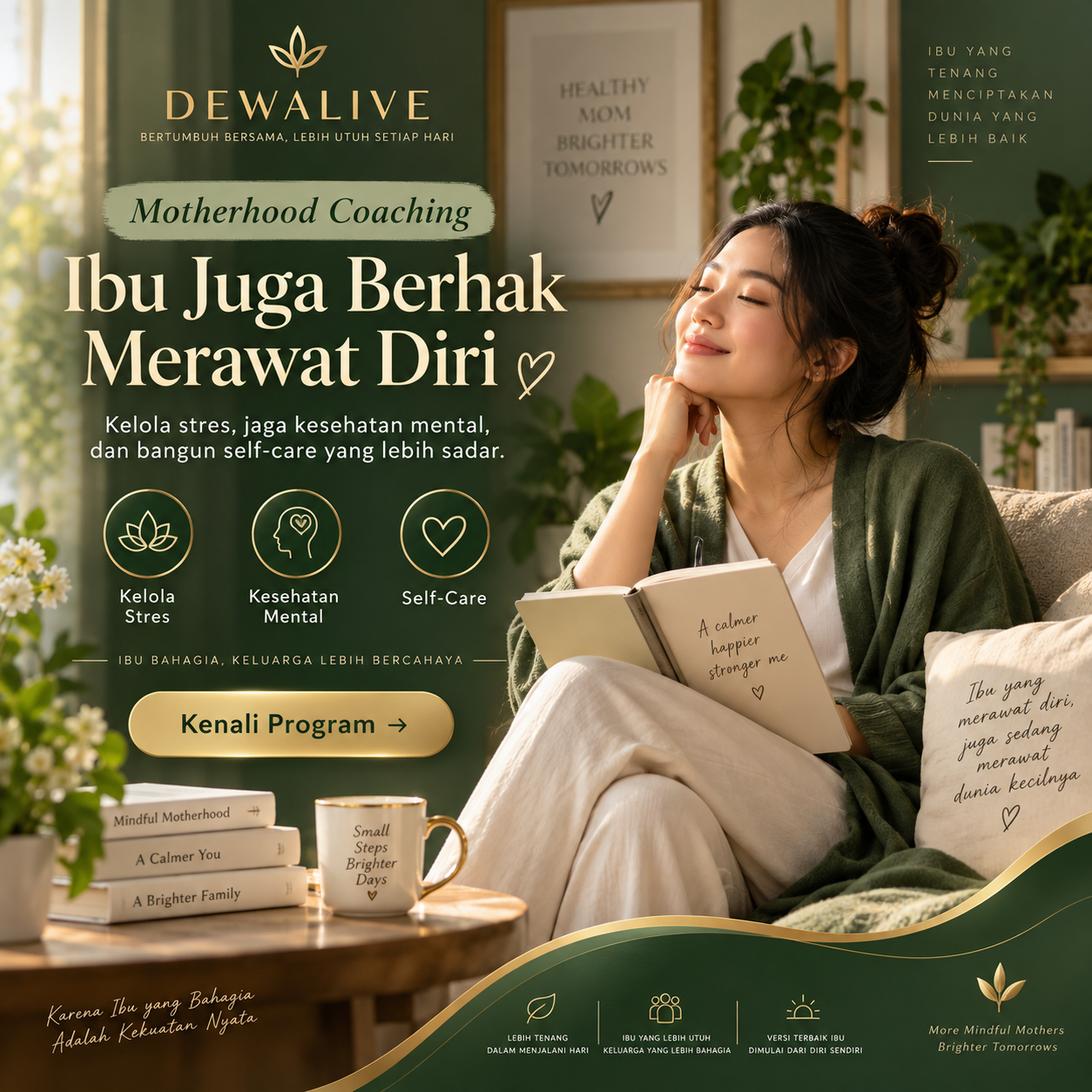 DEWALIVE Motherhood Coaching dan Self-Care untuk Ibu